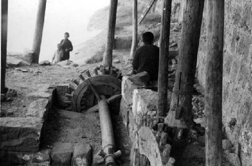 Wooden gears for flour mill