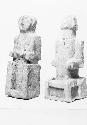 Two small stone idols