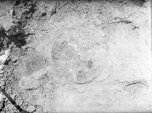 Excavation 1-31; Grave 1D. Impression of incense burner on floor