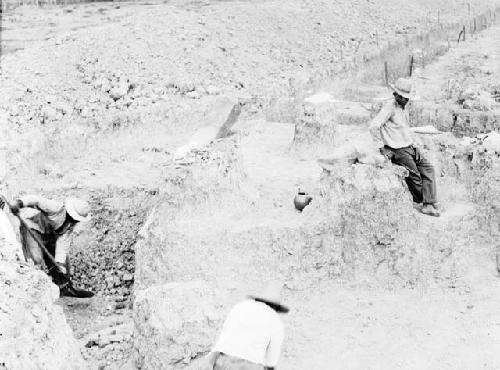 Pit at east end of excavation I-31