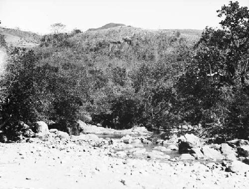 Branch of Rio Tabasara below camp near house of Tiburcio Jimenez