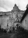 Crowd entering church at the festival of the Black Christ