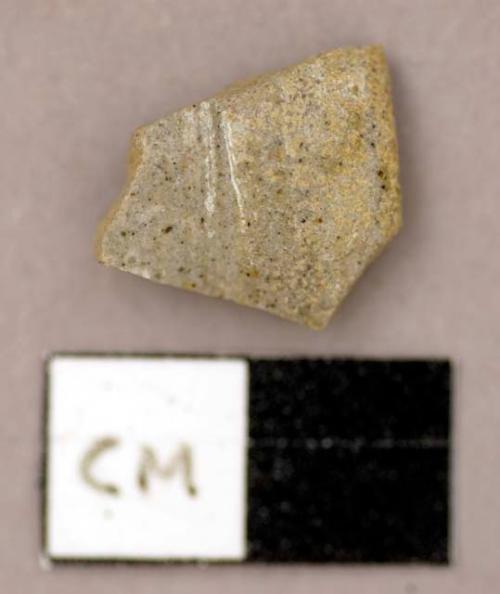 Ceramic, stoneware, brown-gray sherds, various sizes and shapes