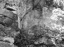 Carvings on the side of a cliff on hill (Malinche), Northwest of town