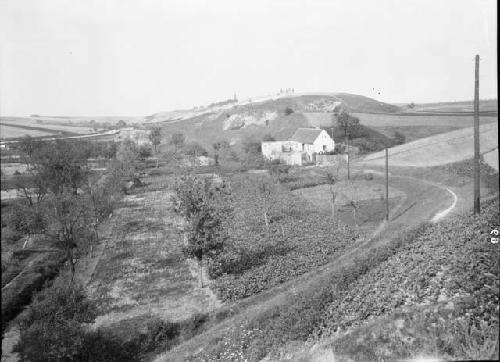 View of west slope of the hill