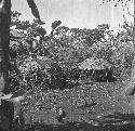 Abandoned Karamojong village on Mount Debasien