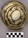 Bowl, polacca polychrome style c. int: plant design; ext: slipped, no design. 5.