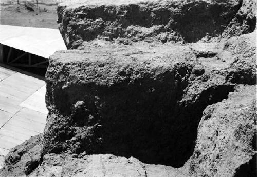 South end of Tomb 1 during excavation, Structure E-III-3