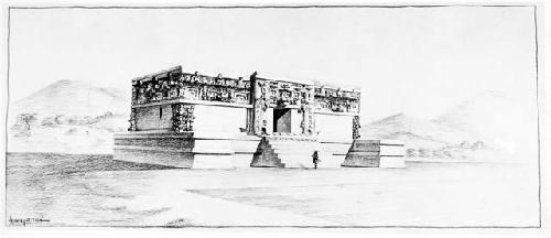 Restoration drawing of Temple 22