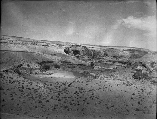 View Across Valley From Cliff Back of Camp