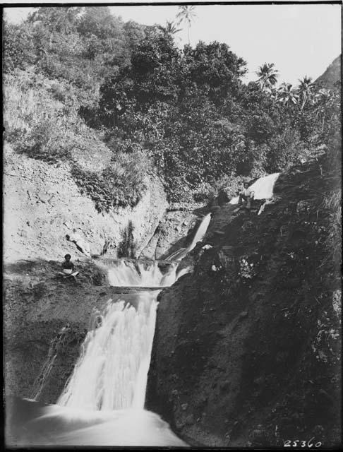 Waterfall. Fiji Islands