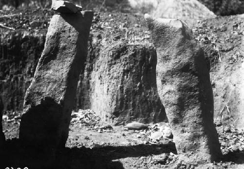 Stone columns - trench 9, columns 1-2