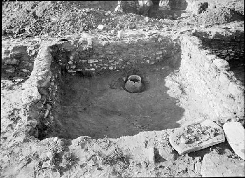 Room U2, Showing Corrugated Jar In Situ