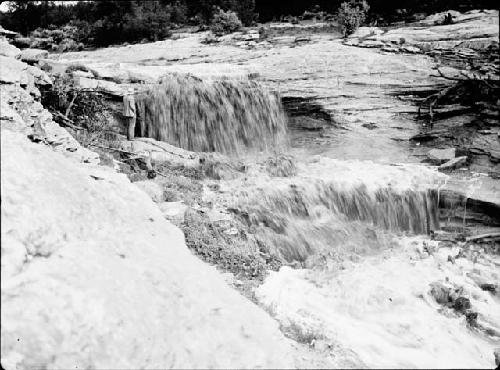 Floodwaters Over Falls, Storm of September 9, 1933