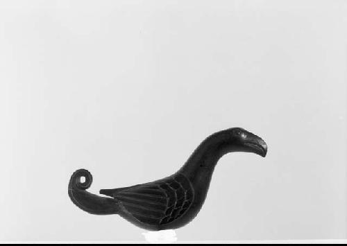 Black slate carving of bird