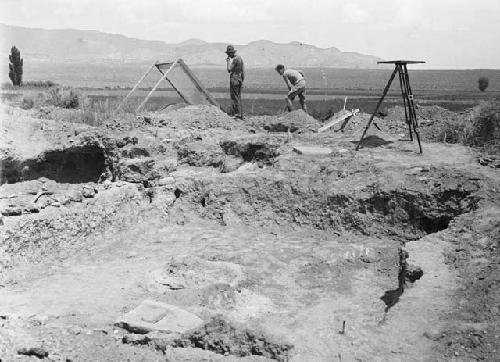 Site III, view across into, from South of House I