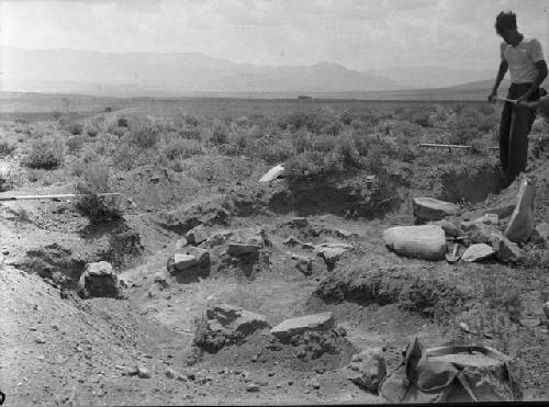 Site VII, Pit 1 extension from Southwest