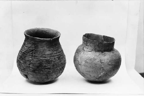 Lino Gray Ware Pottery Jar From Pueblo I Level - Site 13, Pit House A