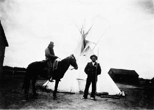 Fire Bear and Big Medicine, two Crow Indians