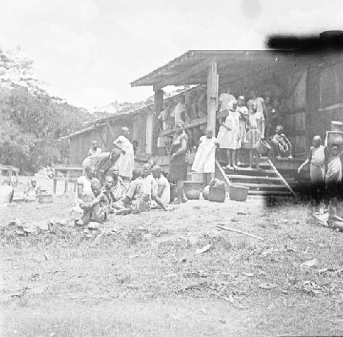 Buying grain from the natives for milling