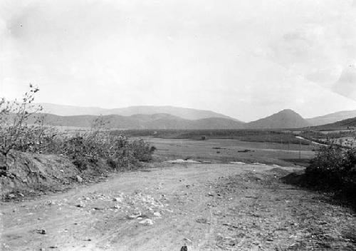 Far view of Kula fortress, 4 kilometers north of Botun on the Ohrid-Kicevo road