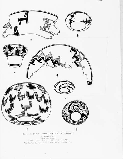 Designs on basketry - Basketmaker III and Pueblo I