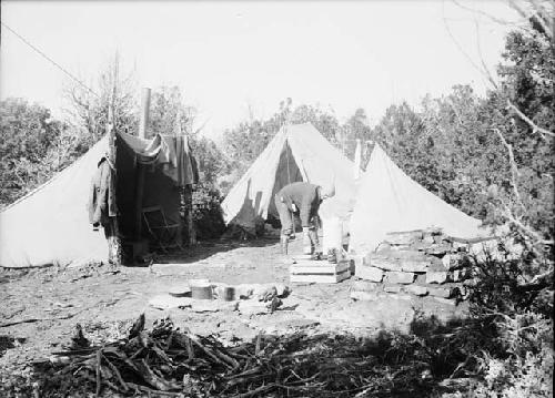 Camp 1, expedition first day 1931