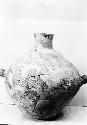 Mancos black on white pottery jar from Pueblo II level, site 7, room B