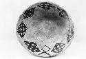 Mesa Verde black on white pottery bowl, site 1, large refuse mound