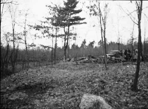 Structure one house mound from northeast