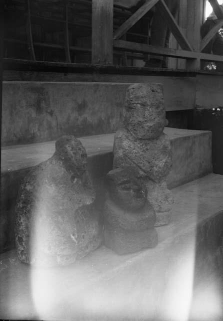 Stone idols belonging to Dr. Waller