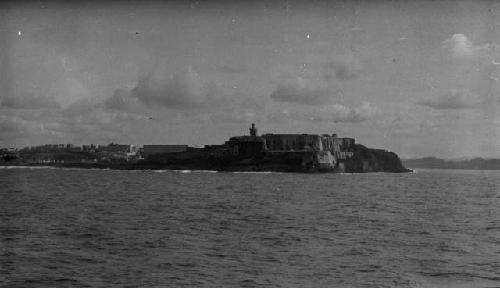 View of the harbor at San Juan