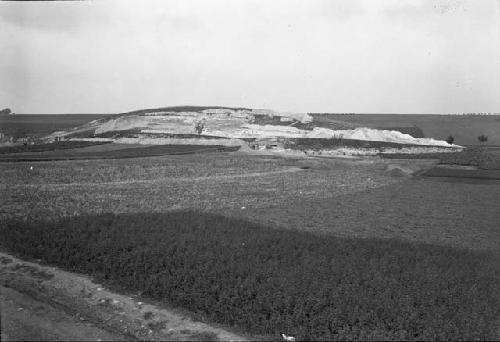 Southeast slope of hill - showing end of palisade II