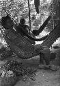 Woman in hammock