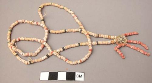 Necklace of shell and stone beads