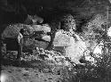 Cave Site With Ruins, General View