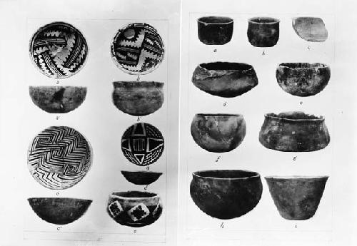 Gila polychrome bowls emphasizing variations in shape