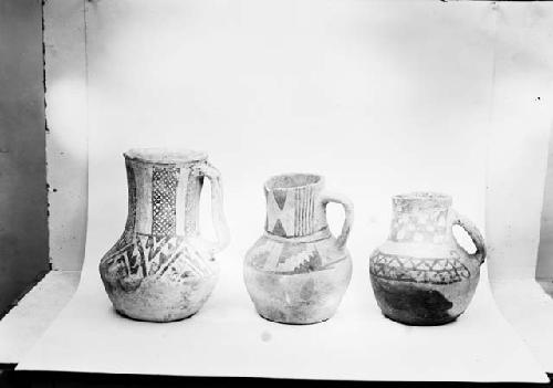 Mancos black on white pottery vessels from Pueblo II horizons