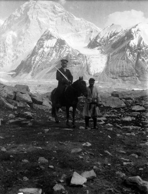 Lattimore escort in uniform, near Muzart glacie
