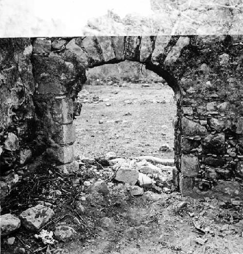 West wall doorway in Casa 1