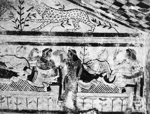 Tomb of the Leopard painted interior