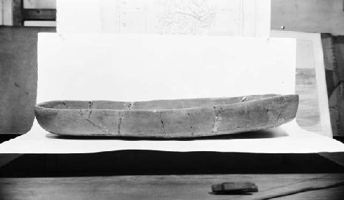 Pottery cradle, side view, from grave 58, number 17