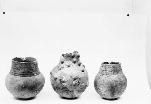 Lino gray and Kana-a gray pottery vessel from Pueblo I levels, site 13