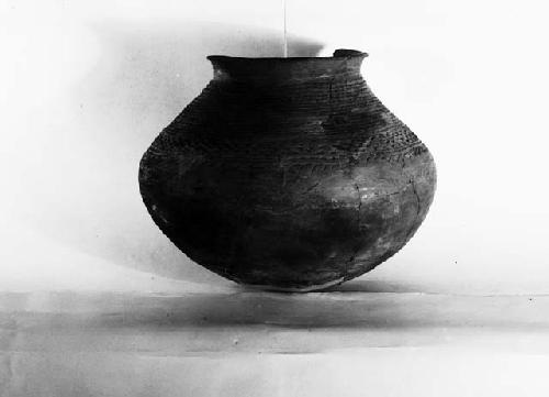 Incised olla of polished red ware from Swarts ruin