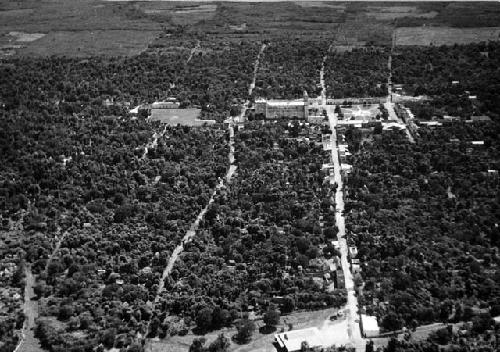 Aerial view of modern town