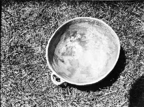 Bowl With Decorated Interior and Handle at Rim from Recapture Canyon