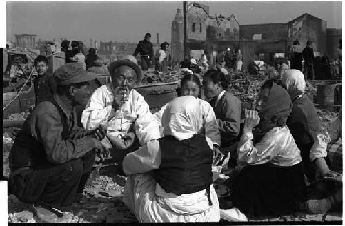 People sitting in a circle