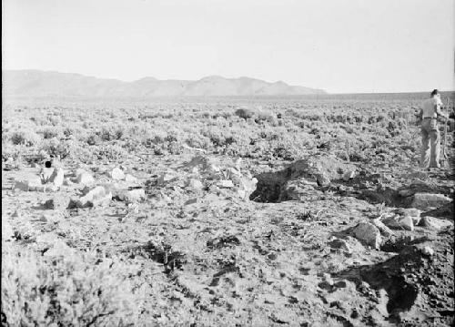 Site I before excavation, from South