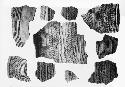 Corrugated potsherds, Pueblo II Levels - Various Sites