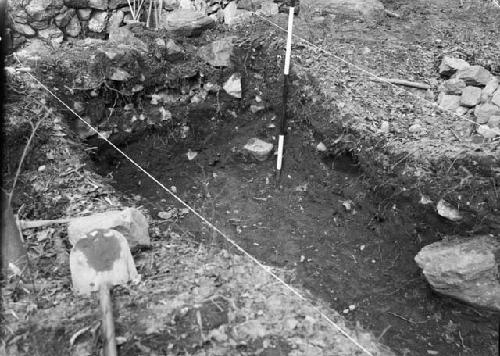 Trench 1 - end and North profile